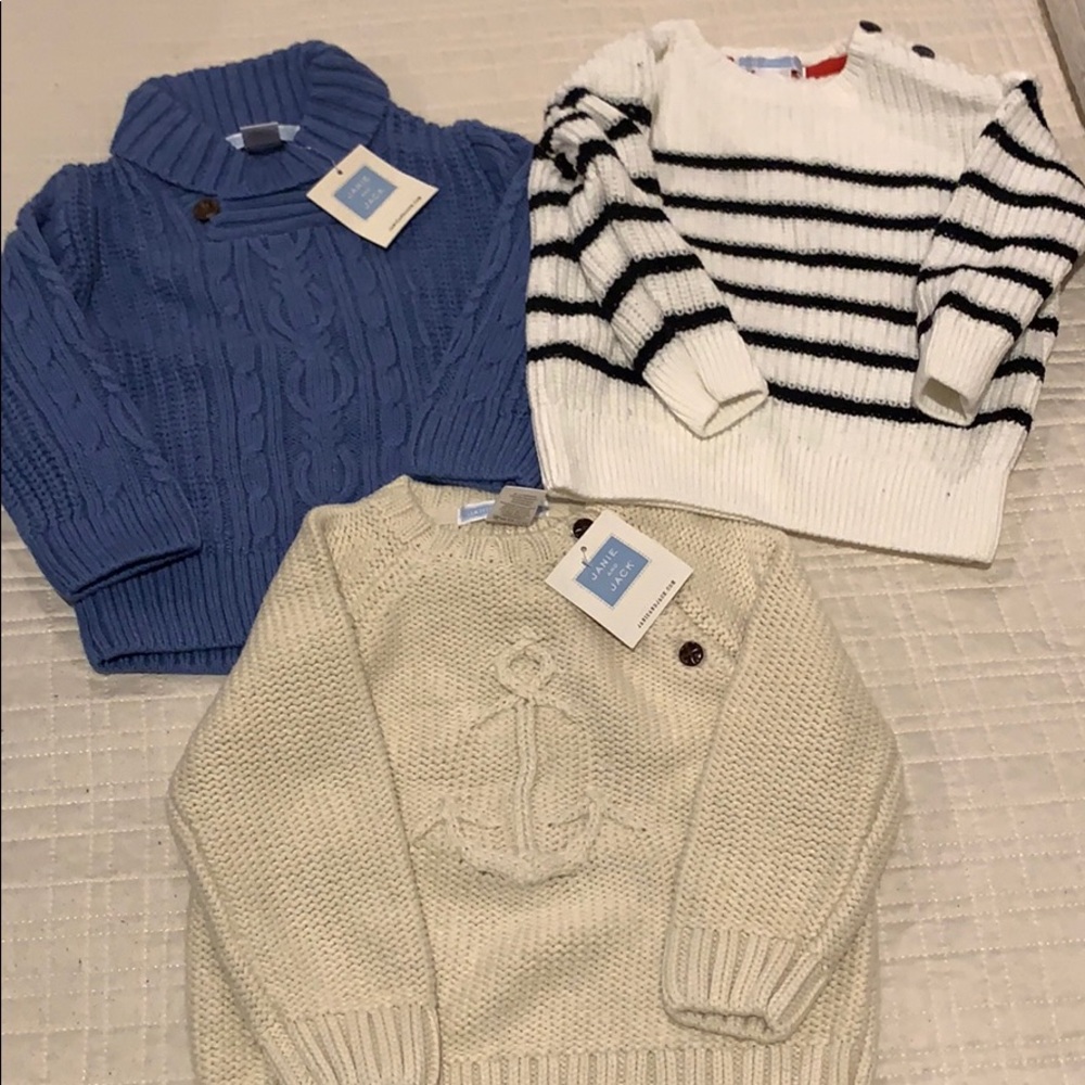 3 Janie and Jack Sweaters